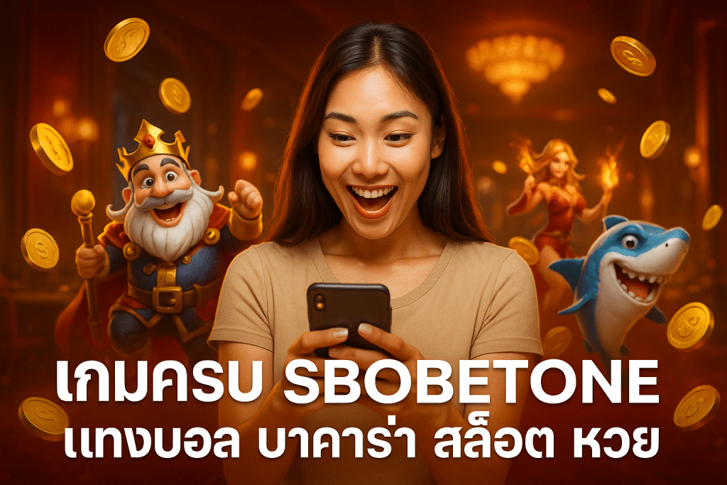เกมครบ SBOBETONE แทงบอล บาคาร่า สล็อต หวย
