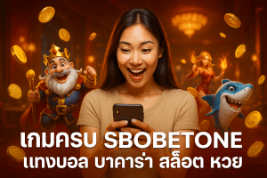 เกมครบ SBOBETONE แทงบอล บาคาร่า สล็อต หวย