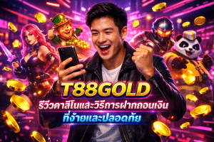T88GOLD รีวิวคาสิโนและวิธีการฝากถอนเงินที่ง่ายและปลอดภัย