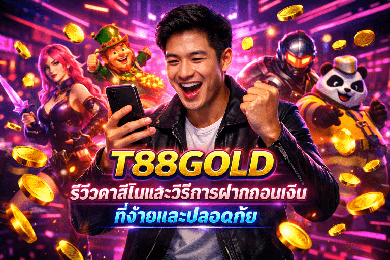 T88GOLD รีวิวคาสิโนและวิธีการฝากถอนเงินที่ง่ายและปลอดภัย